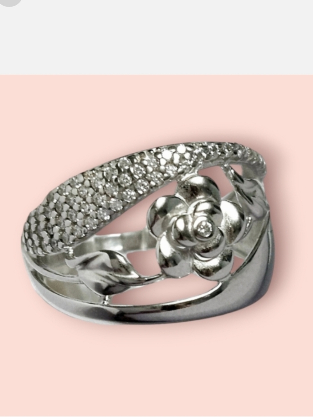 Sterling Silver ROSE🌹 ring size 7